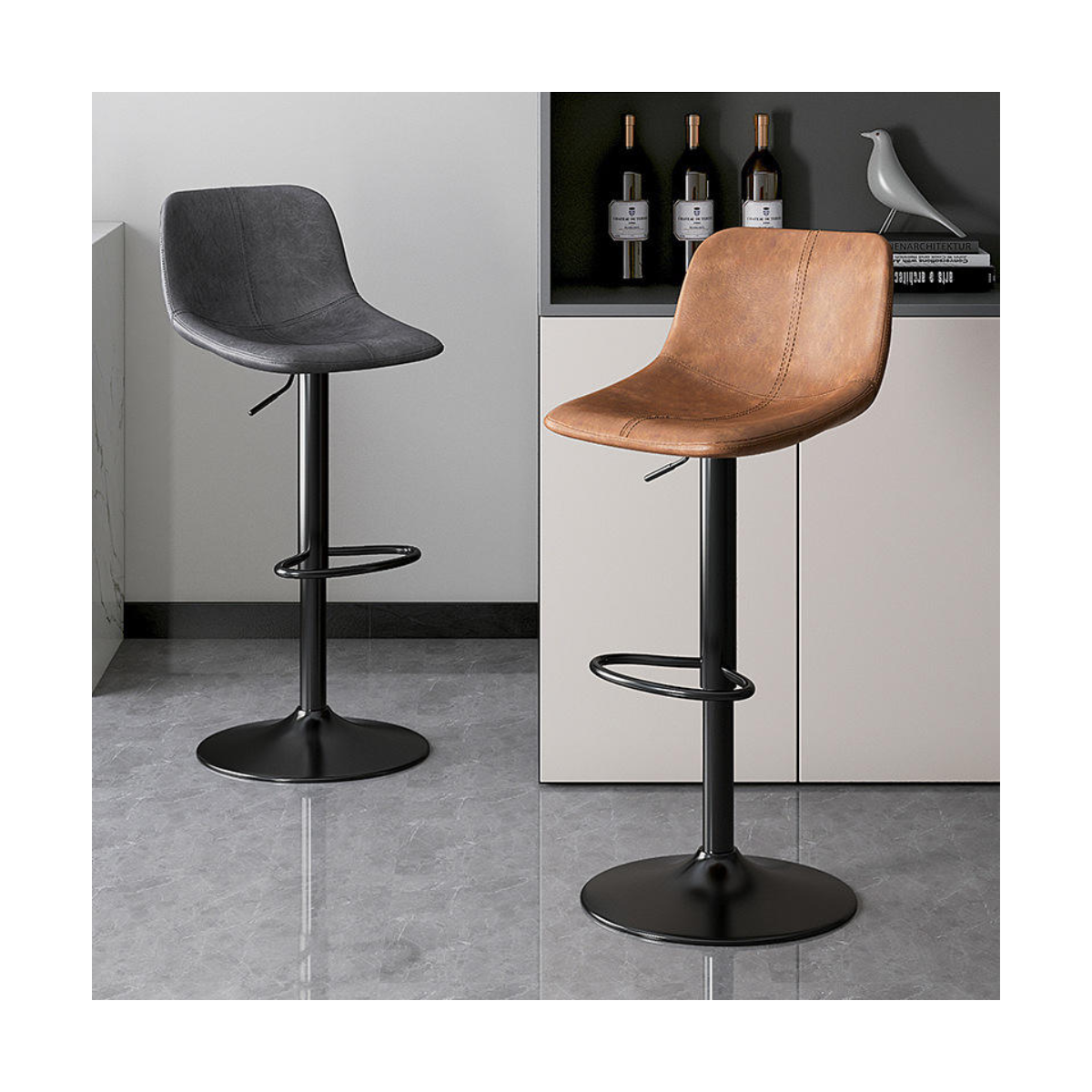 Camel Fold Bar Stool
